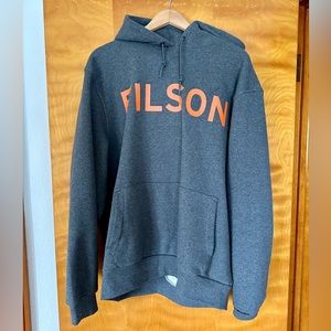 Filson Prospector Graphic Hoodie, Charcoal - Large
